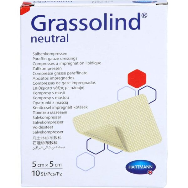 GRASSOLIND Salbenkompressen 5x5 cm steril 10 St.