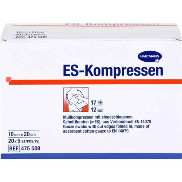 ES-KOMPRESSEN steril 10x20 cm Großpackung 100 St.