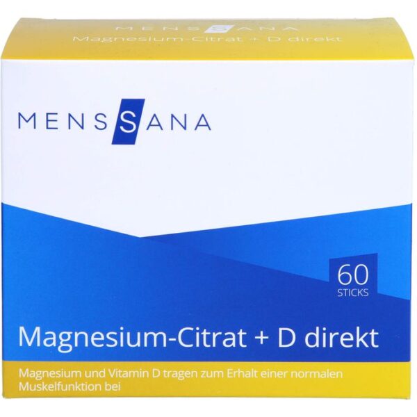 MAGNESIUMCITRAT+D direkt MensSana Pulver 60 St.