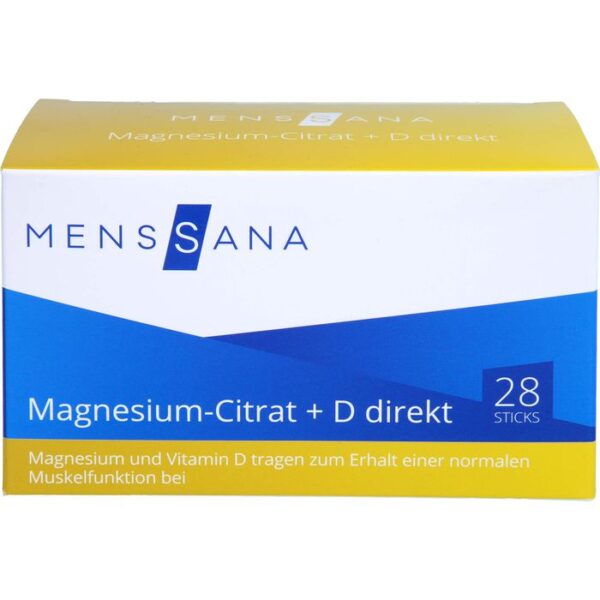 MAGNESIUMCITRAT+D direkt MensSana Pulver 28 St.