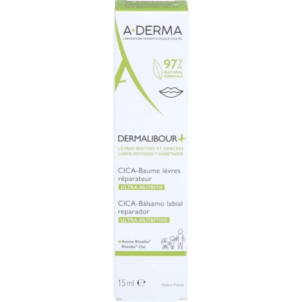 A-DERMA DERMALIBOUR+ CICA Lippenbalsam 15 ml