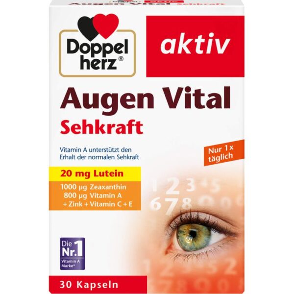 DOPPELHERZ Augen Vital Sehkraft aktiv Kapseln 30 St.