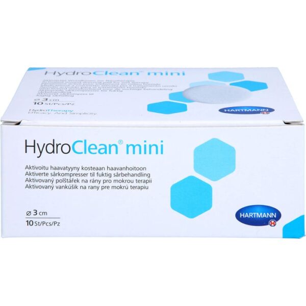 HYDROCLEAN mini Kompressen 3 cm rund steril 10 St.