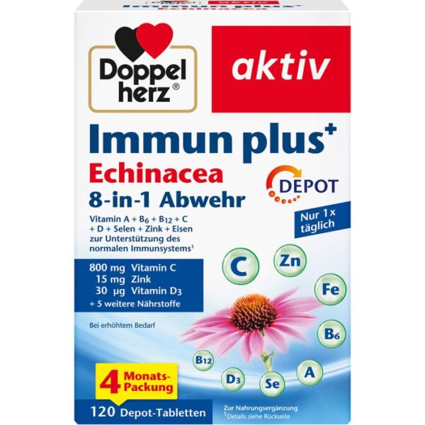 DOPPELHERZ Immun plus Echinacea Depot Tabletten 120 St.