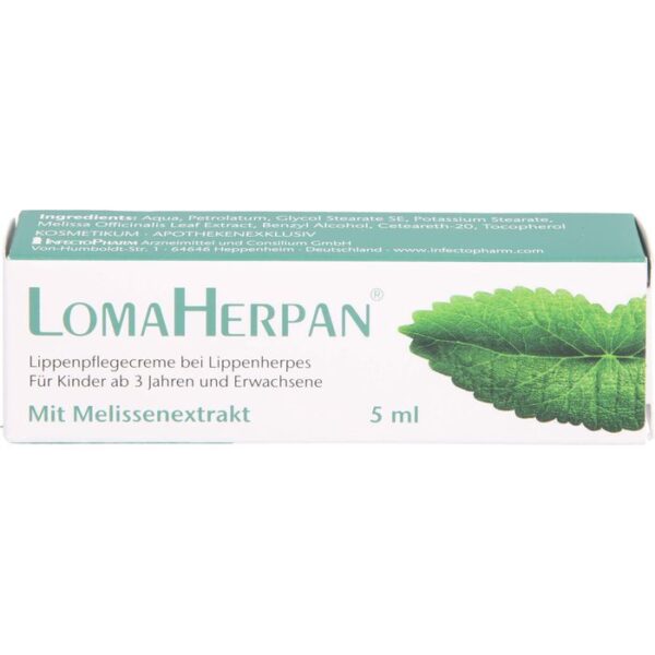 LOMAHERPAN Lippenpflegecreme mit Melissenextrakt 5 ml