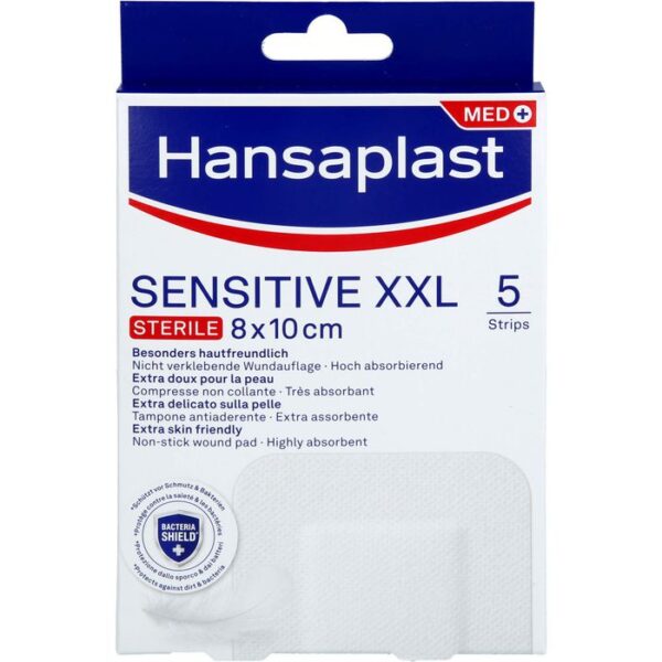 HANSAPLAST Sensitive Wundverband steril 8x10 cm 5 St.