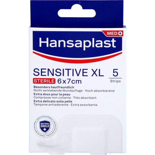 HANSAPLAST Sensitive Wundverband steril 6x7 cm 5 St.