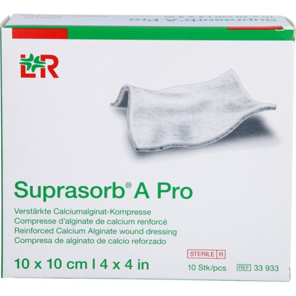 SUPRASORB A Pro Calciumalginat Kompr.10x10 cm 10 St.