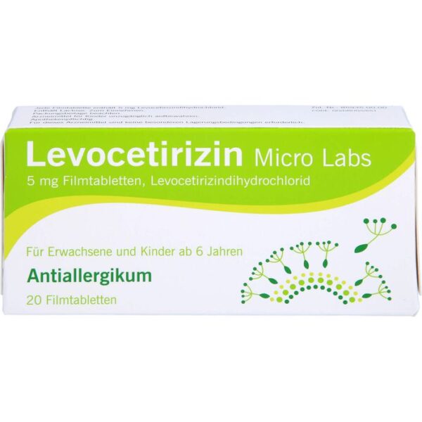 LEVOCETIRIZIN Micro Labs 5 mg Filmtabletten 20 St.