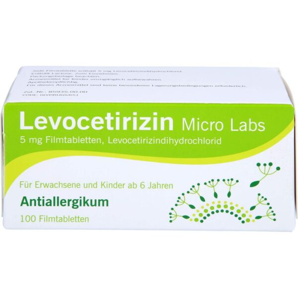 LEVOCETIRIZIN Micro Labs 5 mg Filmtabletten 100 St.