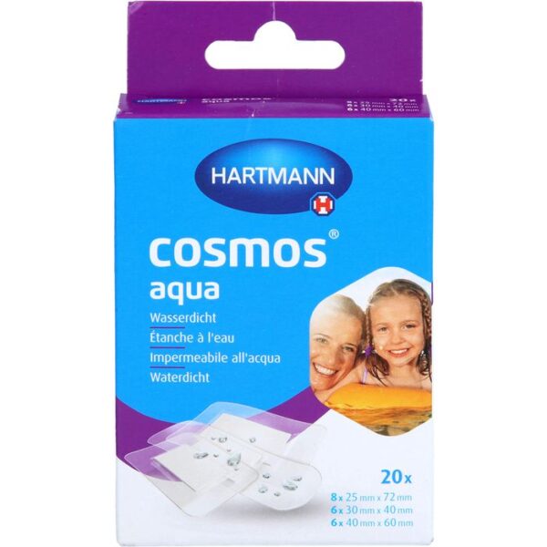 COSMOS aqua Pflasterstrips 3 Größen 20 St.