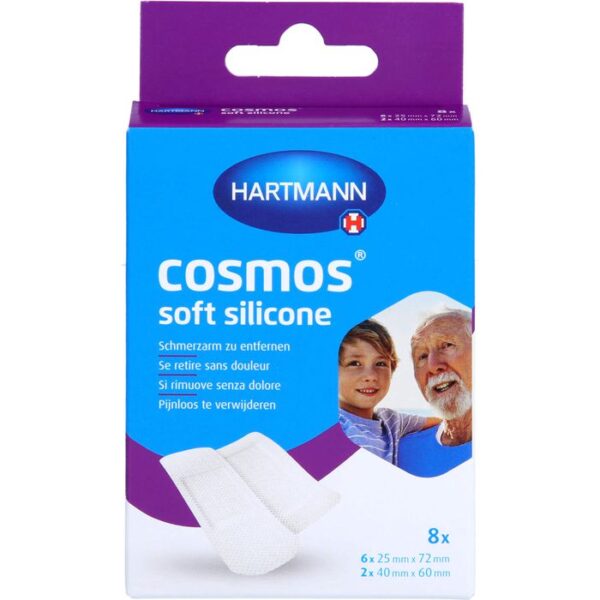 COSMOS soft silicone Pflasterstrips 2 Größen 8 St.