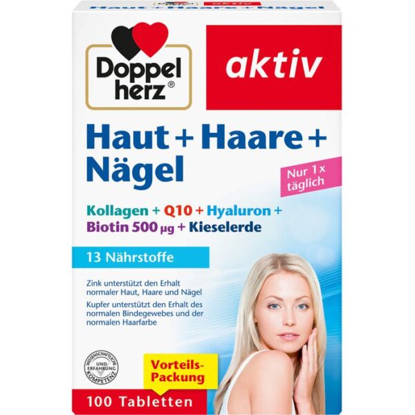 DOPPELHERZ Haut+Haare+Nägel Tabletten 100 St.