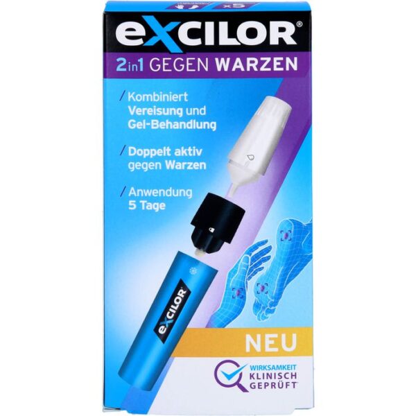 EXCILOR 2in1 gegen Warzen Kombipackung 1 P