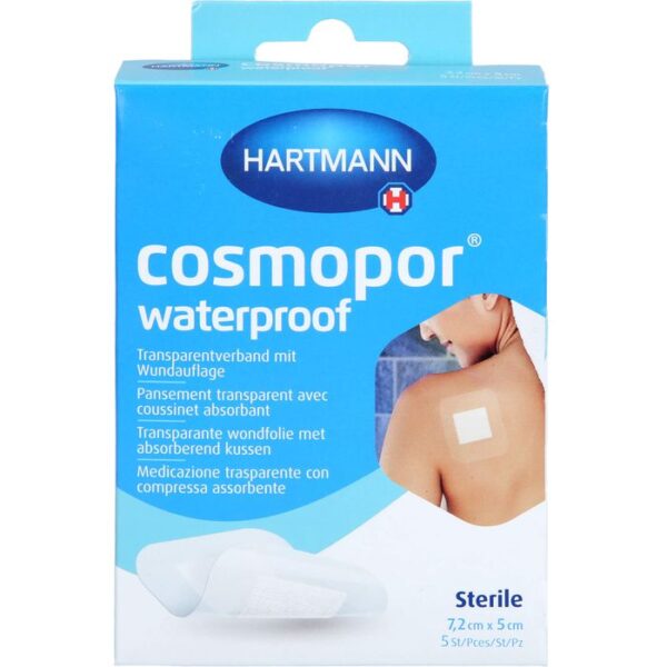 COSMOPOR waterproof Wundverband 5x7,2 cm OTC 5 St.