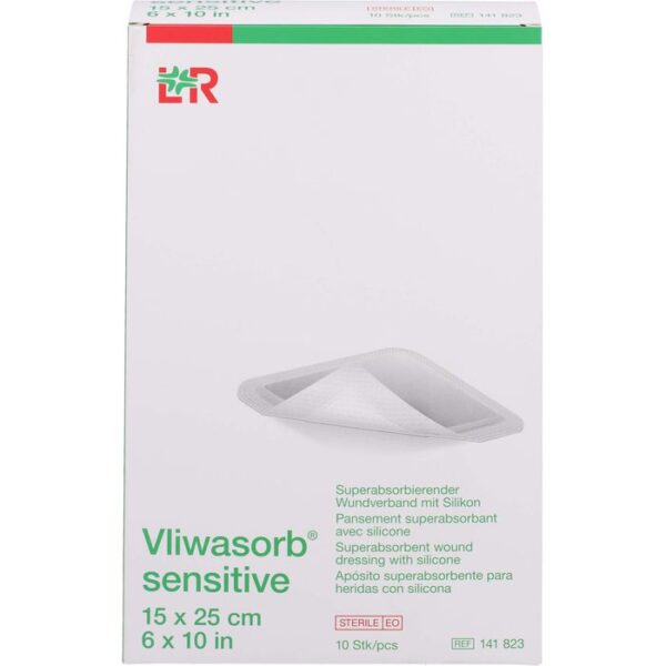 VLIWASORB sensitive 15x25 cm superabsorb.Wundverb. 10 St.