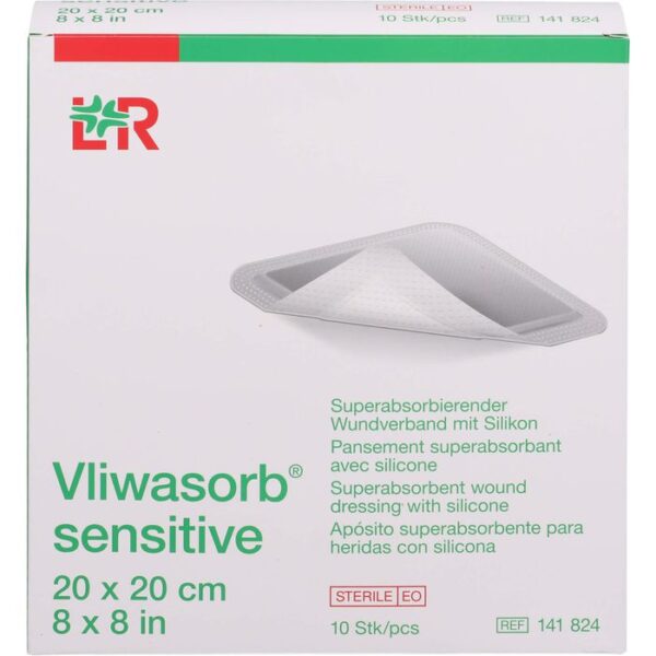 VLIWASORB sensitive 20x20 cm superabsorb.Wundverb. 10 St.