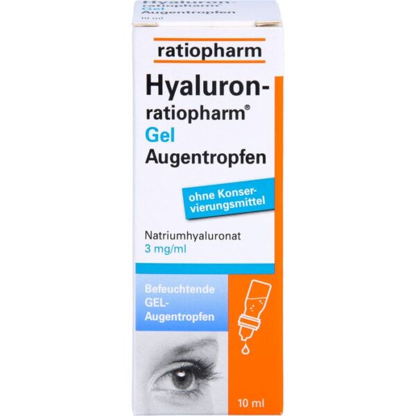 HYALURON-RATIOPHARM Gel Augentropfen 10 ml