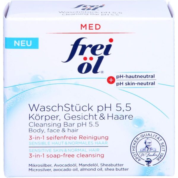 FREI ÖL WaschStück pH 5,5 Körper Gesicht Haare 90 g