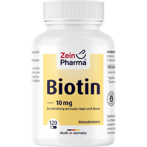 BIOTIN 10 mg Kapseln hochdosiert 120 St.