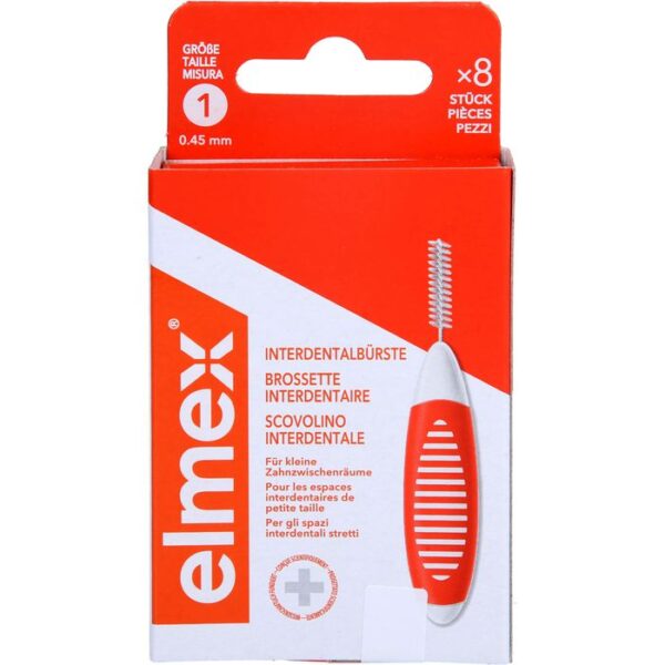 ELMEX Interdentalbürsten ISO Gr.1 0,45 mm orange 8 St.