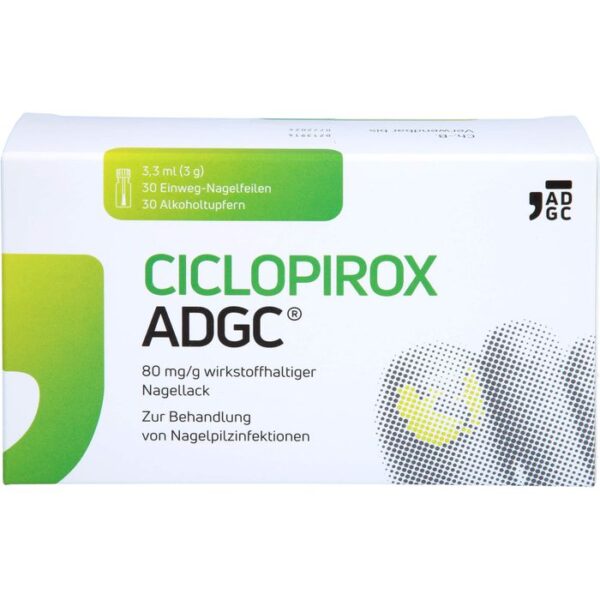 CICLOPIROX ADGC 80 mg/g wirkstoffhalt.Nagellack 3,3 ml