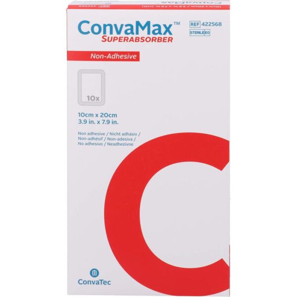 CONVAMAX Superabsorber nicht adhäsiv 10x20 cm 10 St.