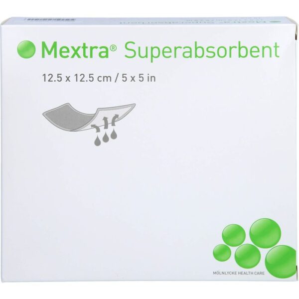 MEXTRA Superabsorbent Verband 12,5x12,5 cm 10 St.