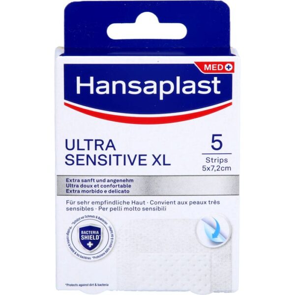 HANSAPLAST Ultra Sensitive Wundverband 5x7,2 cm XL 5 St.