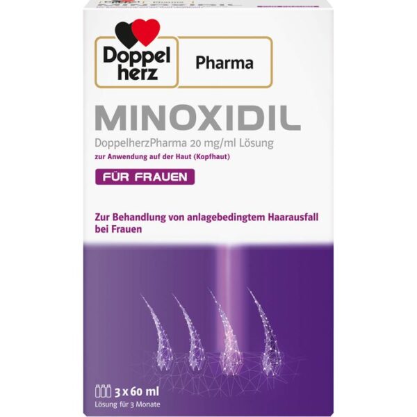 MINOXIDIL DoppelherzPhar.20mg/ml Lsg.Anw.Haut Frau 180 ml