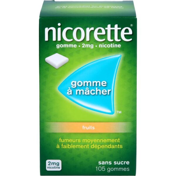 NICORETTE Kaugummi 2 mg freshfruit 105 St.