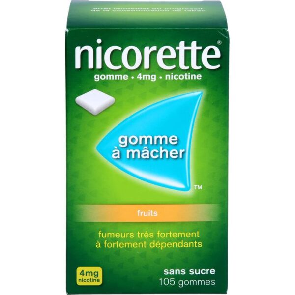 NICORETTE Kaugummi 4 mg freshfruit 105 St.