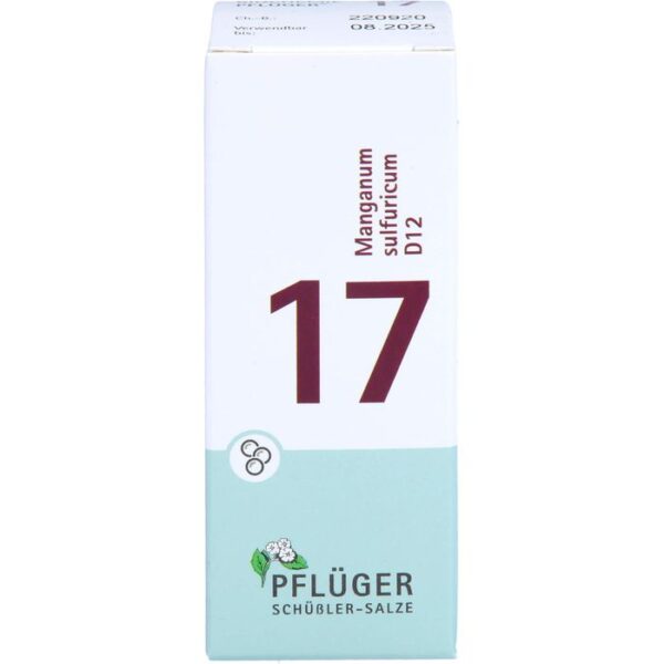 BIOCHEMIE Pflüger 17 Manganum sulfuricum D 12 Gl. 15 g