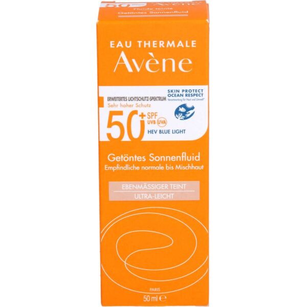 AVENE Sonnenfluid SPF 50+ getönt 50 ml