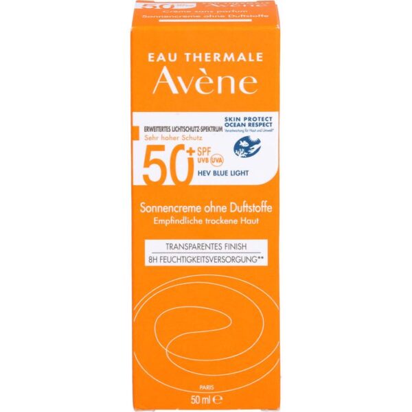 AVENE Sonnencreme SPF 50+ ohne Duftstoffe 50 ml