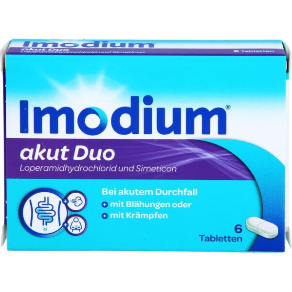 IMODIUM akut Duo 2 mg/125 mg Tabletten 6 St.