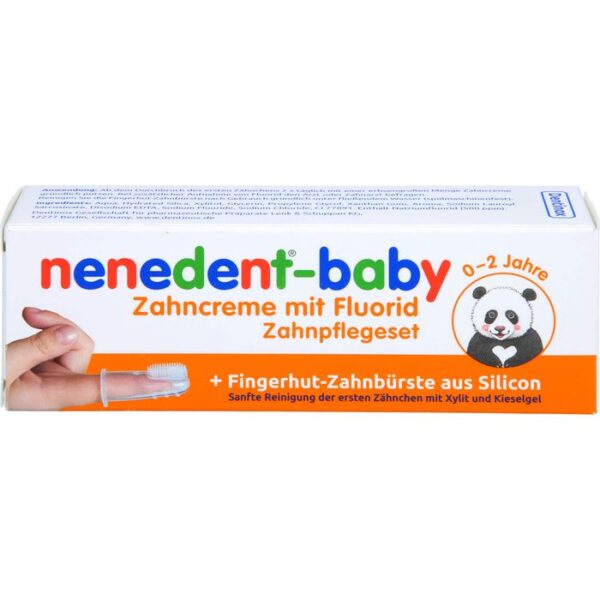 NENEDENT-baby Zahncreme mit Fluorid Zahnpflegeset 20 ml