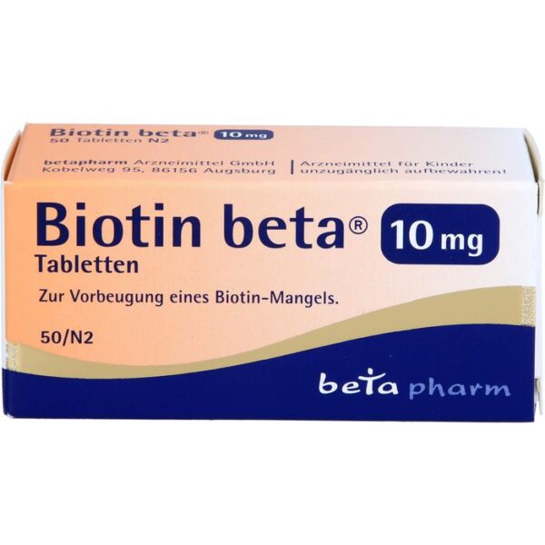 BIOTIN BETA 10 mg Tabletten 50 St.