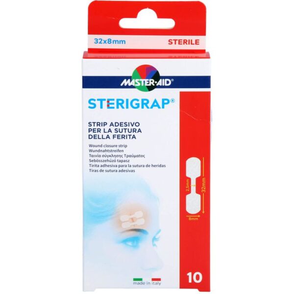 STERIGRAP Wundnahtstreifen 8x32 mm Knochenform 10 St.