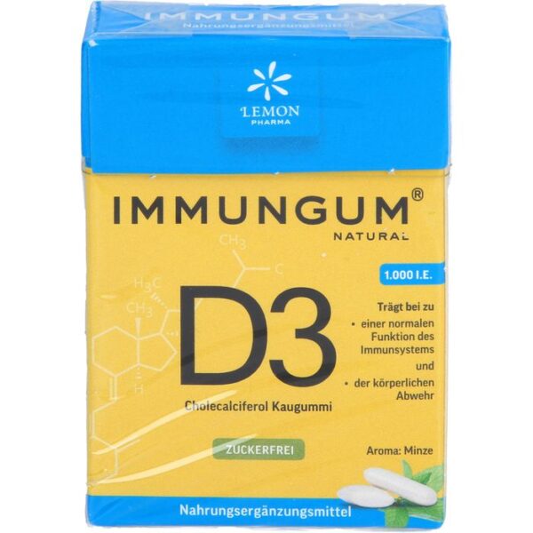 VITAMIN D3 IMMUNGUM Kaugummi 28 g