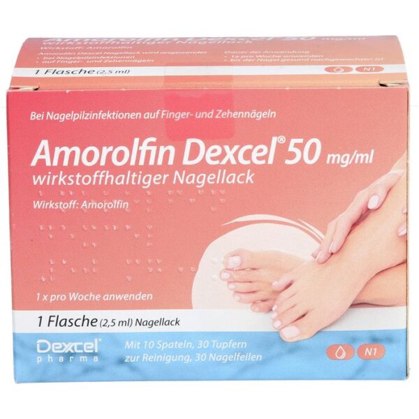 AMOROLFIN Dexcel 50 mg/ml wirkstoffhalt.Nagellack 2,5 ml