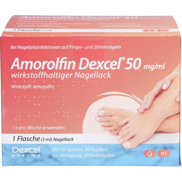 AMOROLFIN Dexcel 50 mg/ml wirkstoffhalt.Nagellack 3 ml