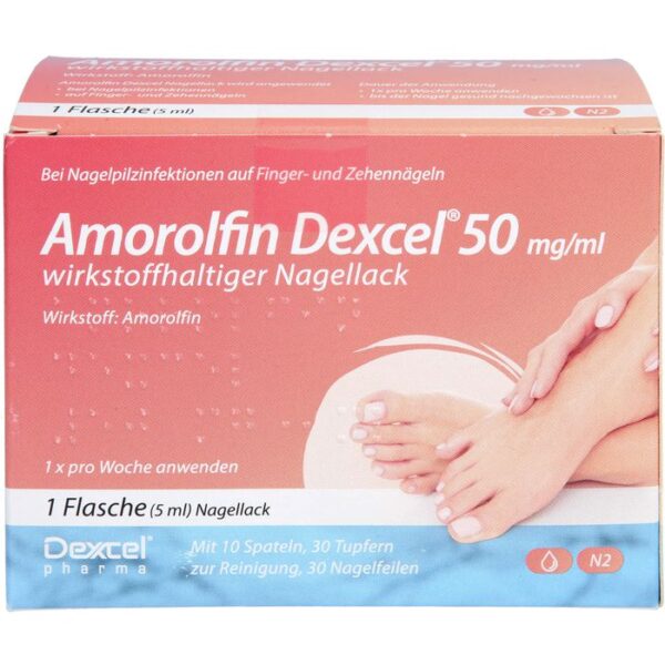 AMOROLFIN Dexcel 50 mg/ml wirkstoffhalt.Nagellack 5 ml