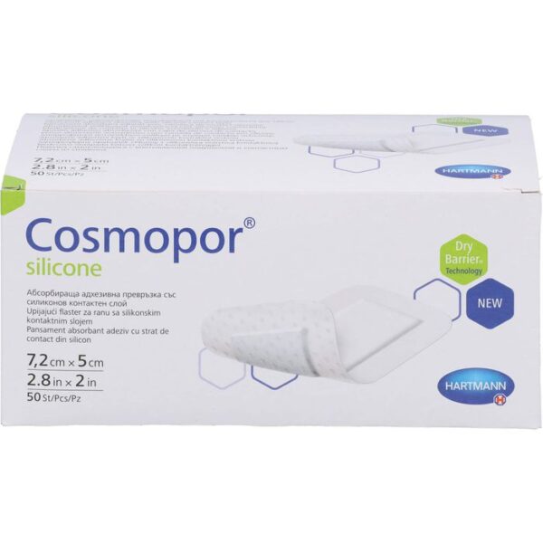 COSMOPOR silicone Wundverband 5x7,2 cm 50 St.