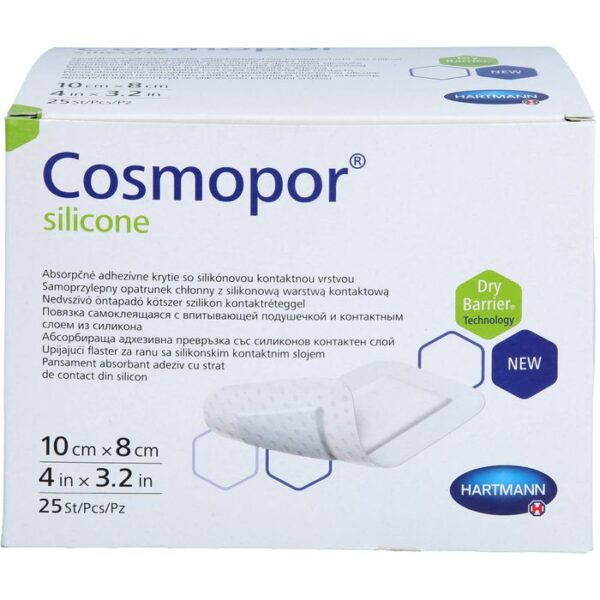 COSMOPOR silicone Wundverband 8x10 cm 25 St.