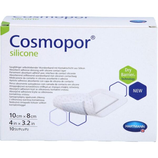 COSMOPOR silicone Wundverband 8x10 cm 10 St.