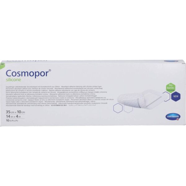 COSMOPOR silicone Wundverband 10x35 cm 10 St.