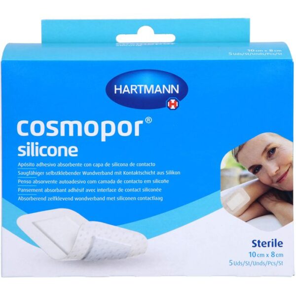 COSMOPOR silicone Wundverband 8x10 cm 5 St.