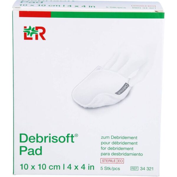 DEBRISOFT Pad 10x10 cm steril 5 St.