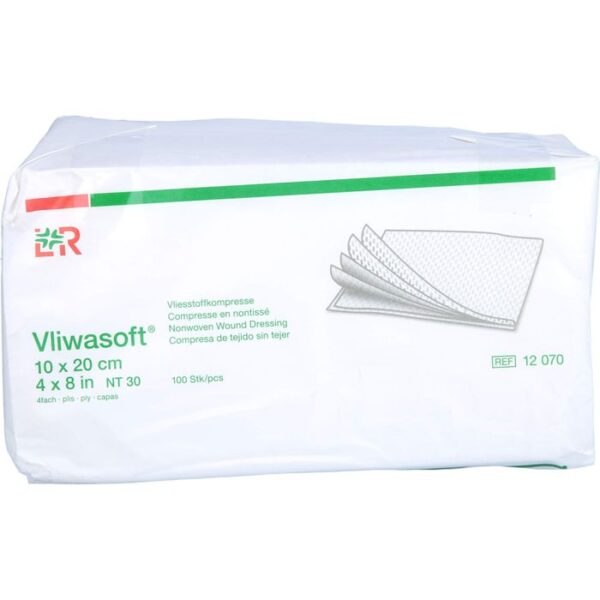 VLIWASOFT Vlieskompressen unsteril 10x20 cm 4l. 100 St.